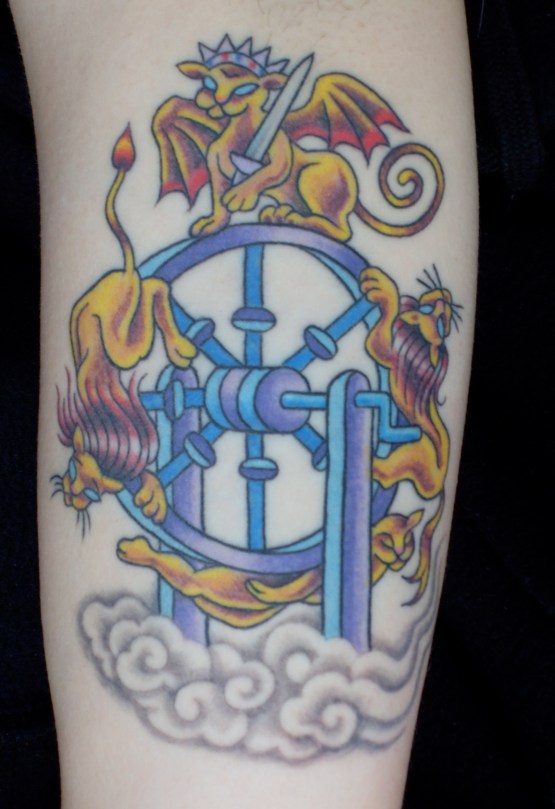 Tattoo by Megan Oliver - The Wheel of Fortune