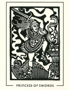 Princess of Swords - The Light and Shadow Tarot by William Goepferd and Brian Williams