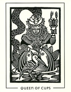 Queen of Cups - The Light and Shadow Tarot by William Goepferd and Brian Williams