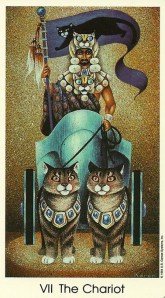 The Chariot - Tarot of the Cat People by Karen Kuykendall