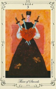 3 of Swords - Stella's Tarot by Stella Kaoruko & Takako Hoei