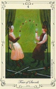 4 of Swords - Stella's Tarot by Stella Kaoruko & Takako Hoei