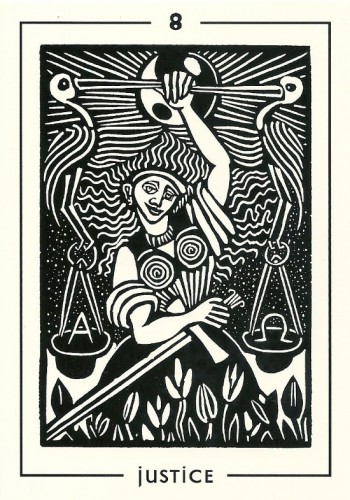 Justice - Light and Shadow Tarot by Michael Goepferd and Brian Williams