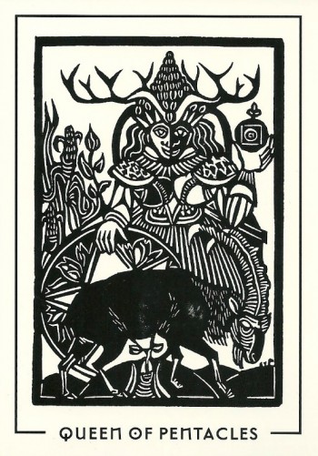 Queen of Pentacle - Light and Shadow Tarot by Michael Goepferd and Brian Williams