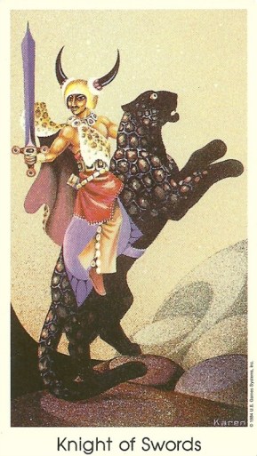 Knight of Swords - Tarot of the Cat People by Karen Kuykendall