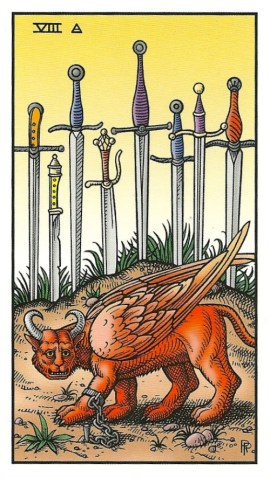 8 of Swords - Alchemical Tarot Renewed by Robert M. Place