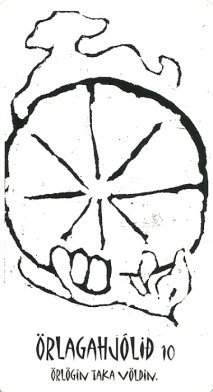Örlagahjólid (Wheel of Fortune) - Íslensk Tarotspil by Inga Rósa Loftsdóttir