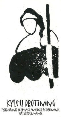 Kylfu Drottning (Queen of Wands) - Íslensk Tarotspil by Inga Rósa Loftsdóttir