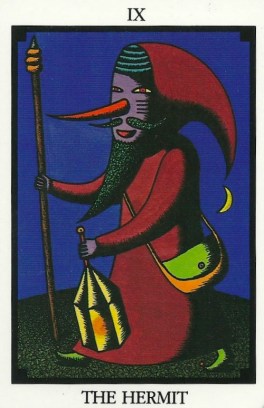The Hermit - Tarot 22 by Toshiko Tuchihashi