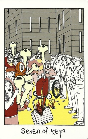 Seven of Keys (Wands) - The Collective Tarot by The Tarot Collective