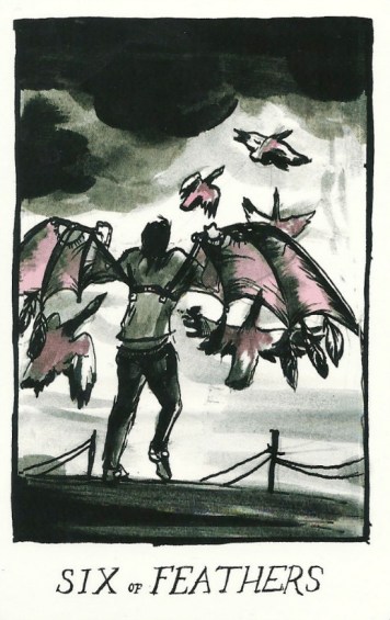 Six of Feathers (Swords) - The Collective Tarot by The Tarot Collective