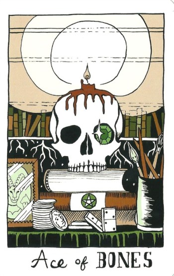 Ace of Bones (Pentacles) - The Collective Tarot by the Tarot Collective