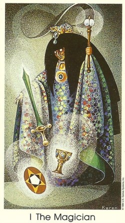 from Tarot of the Cat People by Karen Kuykendall.