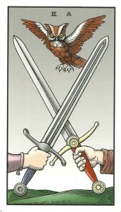 Two of Swords - Alchemical Tarot Renewed by Robert M. Place