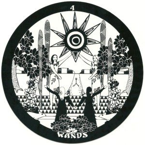 4 Wands - The Gorgon's Tarot by Dolores Fitchie