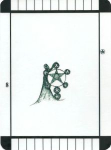 Eight of Pentacles - Transparent Tarot by Emily Carding