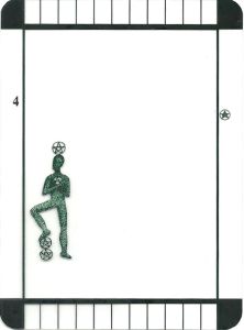 Four of Pentacles - Transparent Tarot by Emily Carding