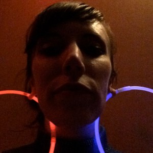 I found a new use for the glow sticks. Hooray for 12mm ear holes!