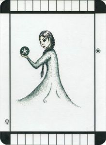 Queen of Pentacles - Transparent Tarot by Emily Carding