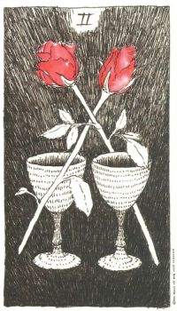 Two of Cups - The Wild Unknown by Kim Krans