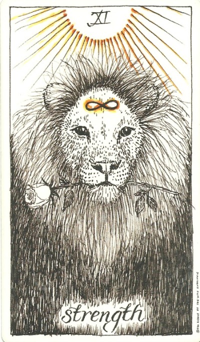 Strength - The Wild Unknown Tarot by Kim Krans