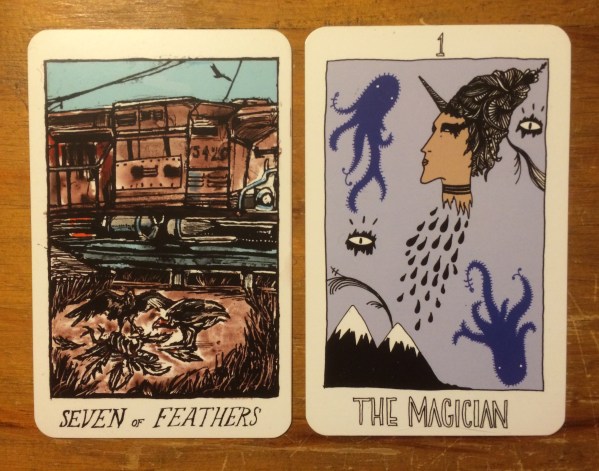 Seven of Feathers and The Magician - The Collective Tarot by the Tarot Collective.jpg