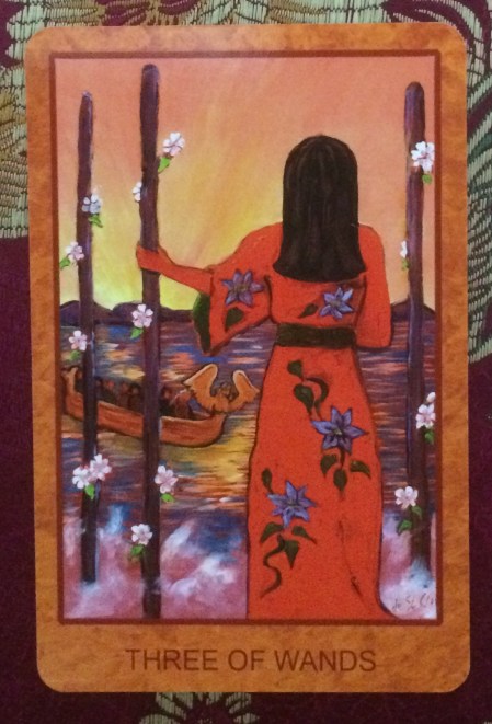 Three of Wands - Tarot de St. Croix by Lisa de St. Croix