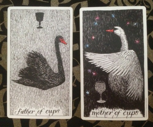 Father &amp; Mother of Cups - The Wild Unknown Tarot by Kim Krans