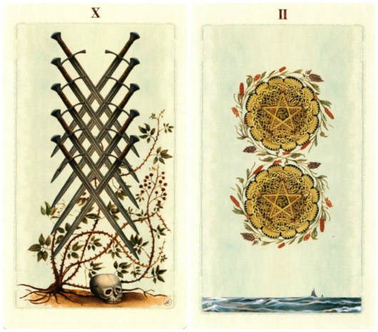 ten-of-swords-two-of-pentacles-pagan-otherworlds-tarot-by-uusi