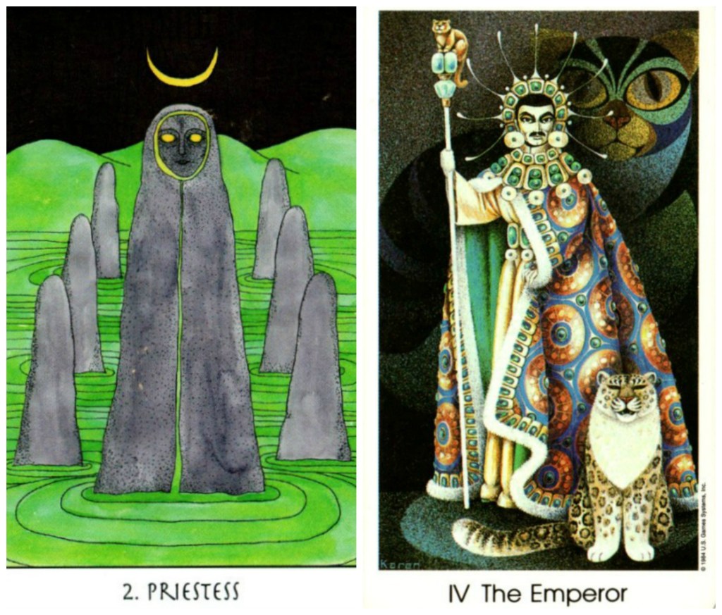 [Tarot Newsletter] – The Hypnotic High Priestess & the Erudite&nbsp;Emperor