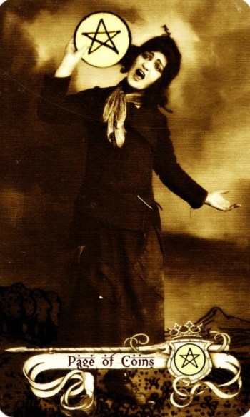 page-of-coins-the-relative-tarot-by-carrie-paris