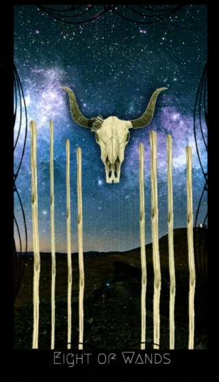 Eight of Wands - The Disciples Tarot by Kathryn Thyme Giese