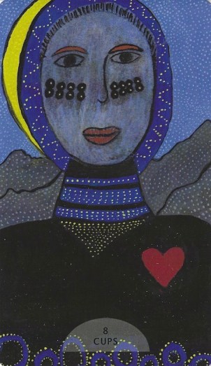 8 of Cups - Triumph of Life - this image by Jennifer Badot, deck coordinated by Andrew McGregor