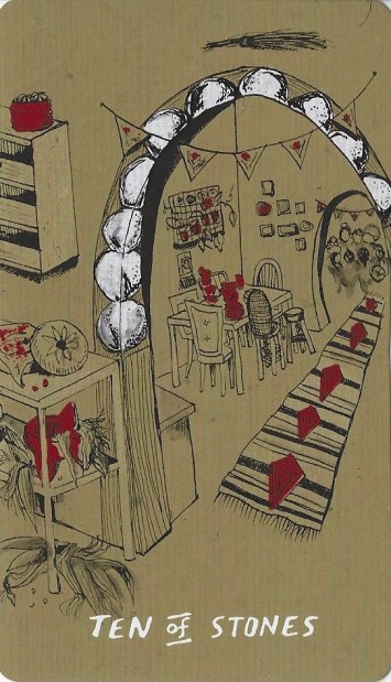 Ten of Stones - Slow Holler Tarot by the Slow Holler Collective