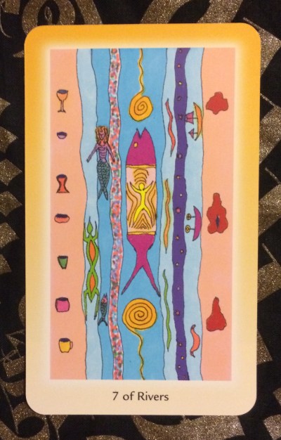 7 of Rivers - Shining Tribe Tarot by Rachel Pollack