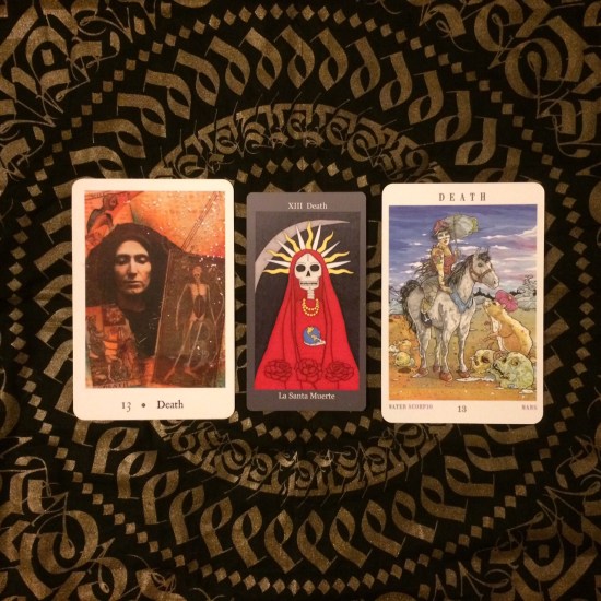 Death - Pentimento Tarot, Dark Goddess Tarot & Next World Tarot