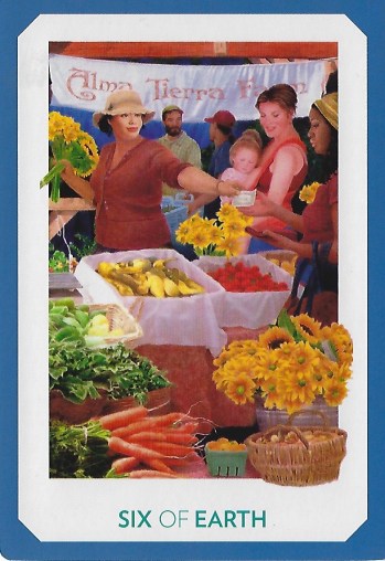 Six of Earth - Gaian Tarot by Joanna Powell Colbert