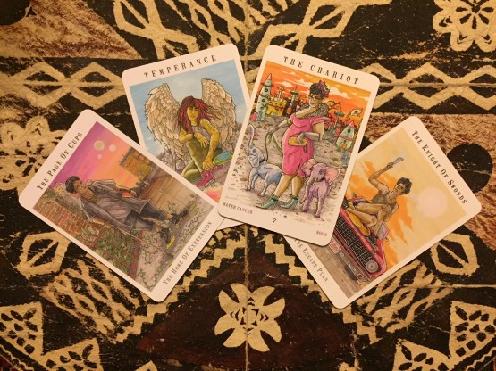 Next World Tarot by Cristy C. Road, photo by Psychic Sarah Barry