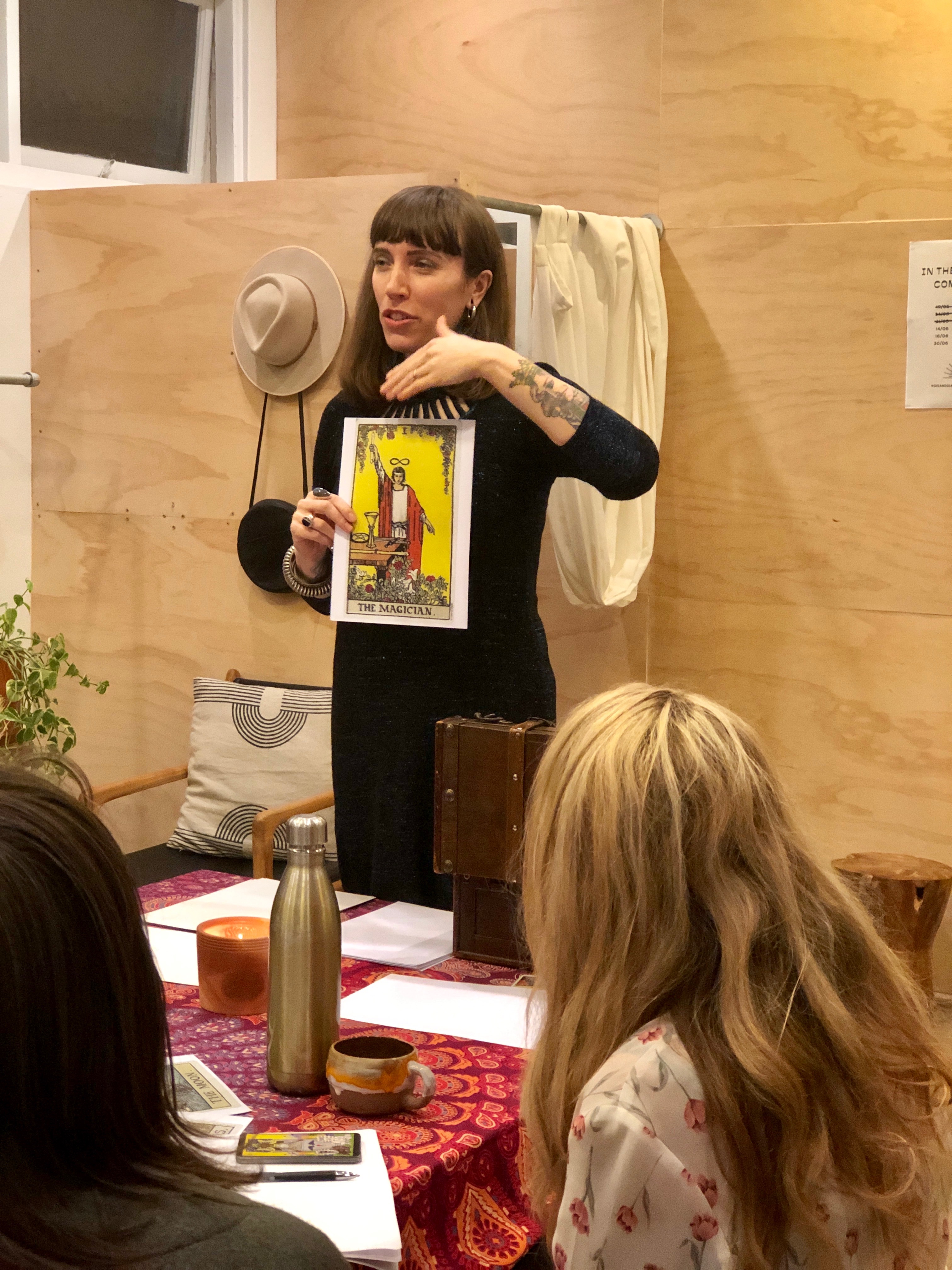 Psychic Sarah Barry teaching at Noel & Gladys I