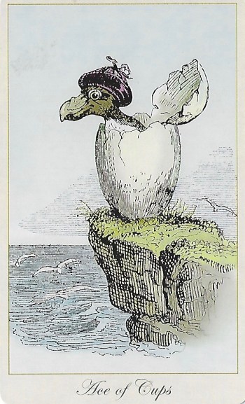 Ace of Cups - The Fantastic Menagerie Tarot by Karen Mahony & Alex Ukolov.jpeg