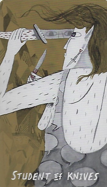 Student of Knives - Slow Holler Tarot by the Slow Holler Collective.jpeg