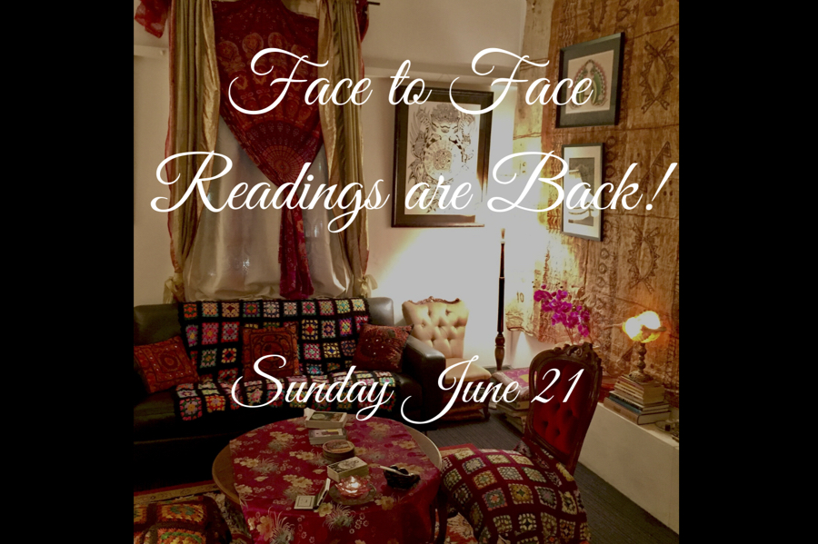 Returning to Face to Face Readings, June&nbsp;21st